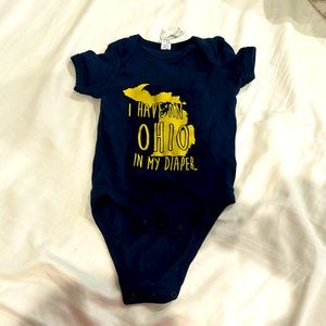 Michigan wolverines baby onesie 12 months unisex